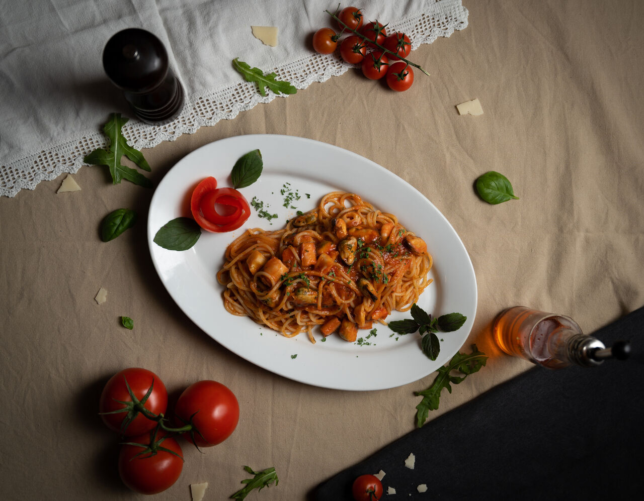 Pasta mit Tomatensauce